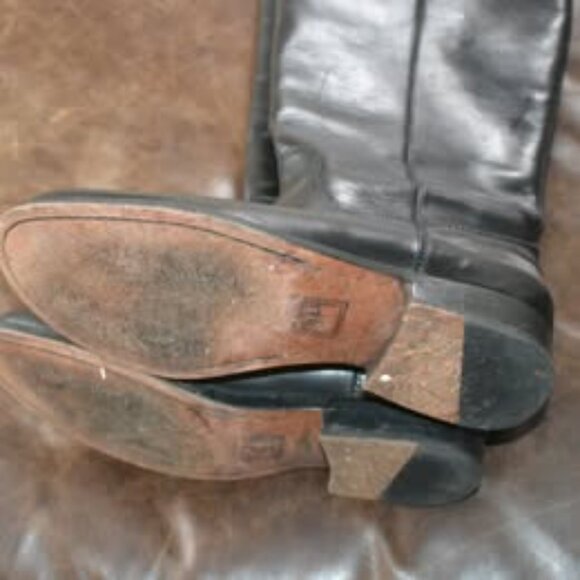 Frye Melissa Button Boots Womens 6.5B Black Leather Riding Equestrian 77167 - Picture 3 of 5